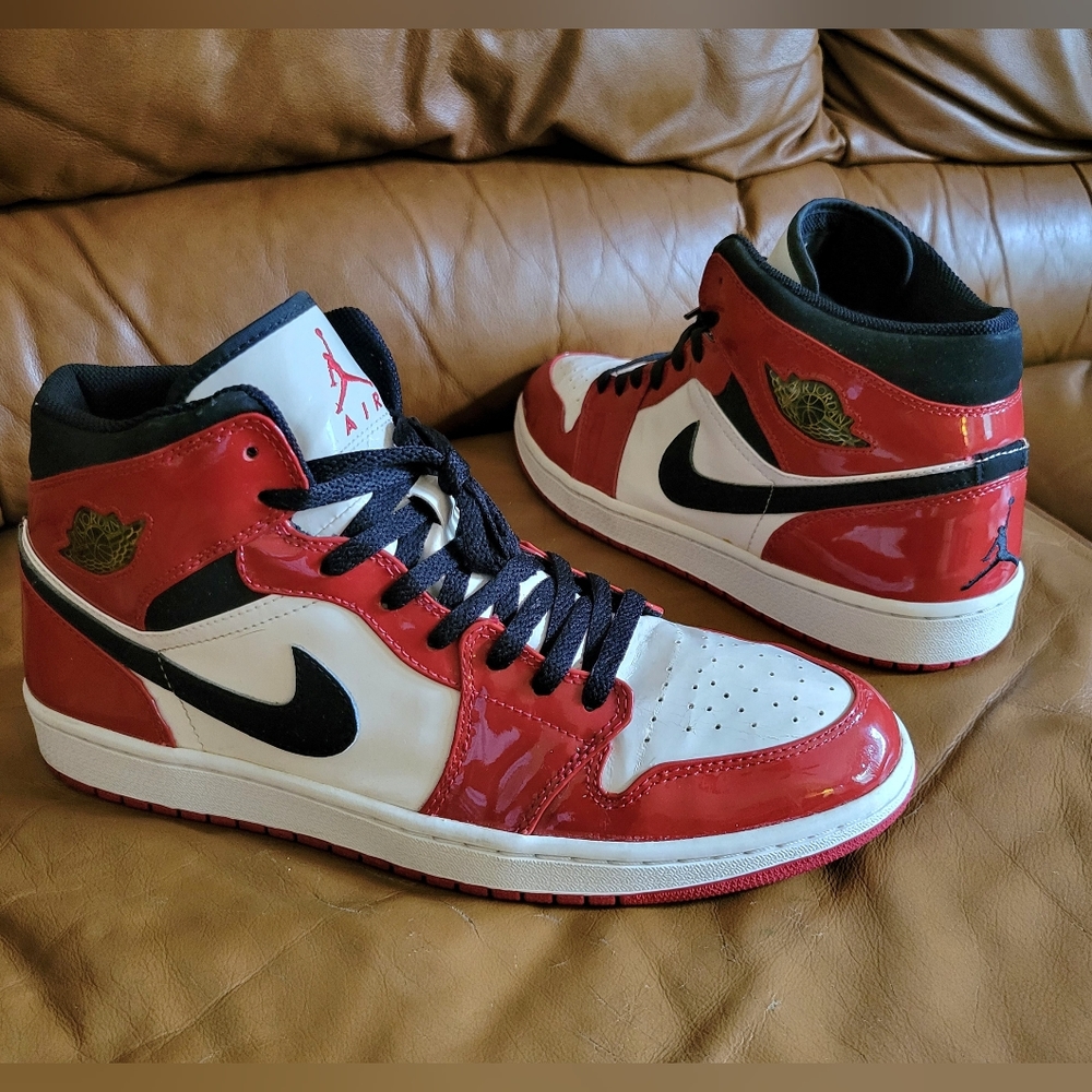 Men's  Nike Air Jordan 1 Retro OG Patent Chicago Bulls 2003 Size 12